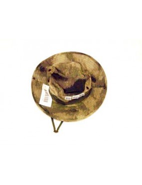 JUNGLE HAT WITH FLAP IN URBAN GREEN LEAF COTTON TG. S. [JM-301S]