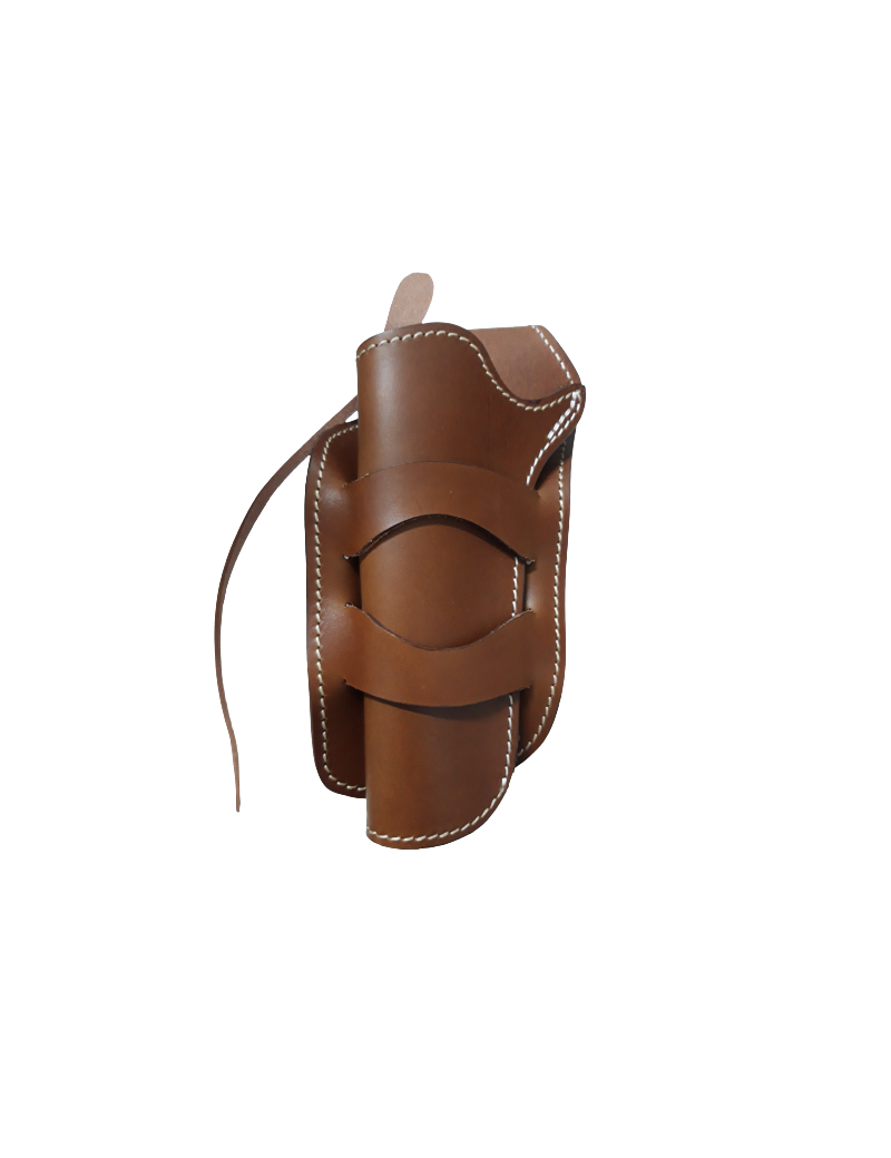 FONDINA WESTERN SINISTRA IN CUOIO INGRASSATO MARRONE [CW100M-SX]