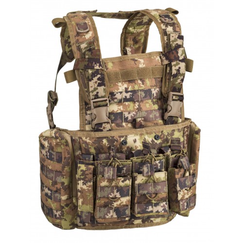 TACTICAL VEST CHEST RIG MARTE 1000 DENIER ITALIAN CAMO DEFCON 5 [D5-RC909 VI]