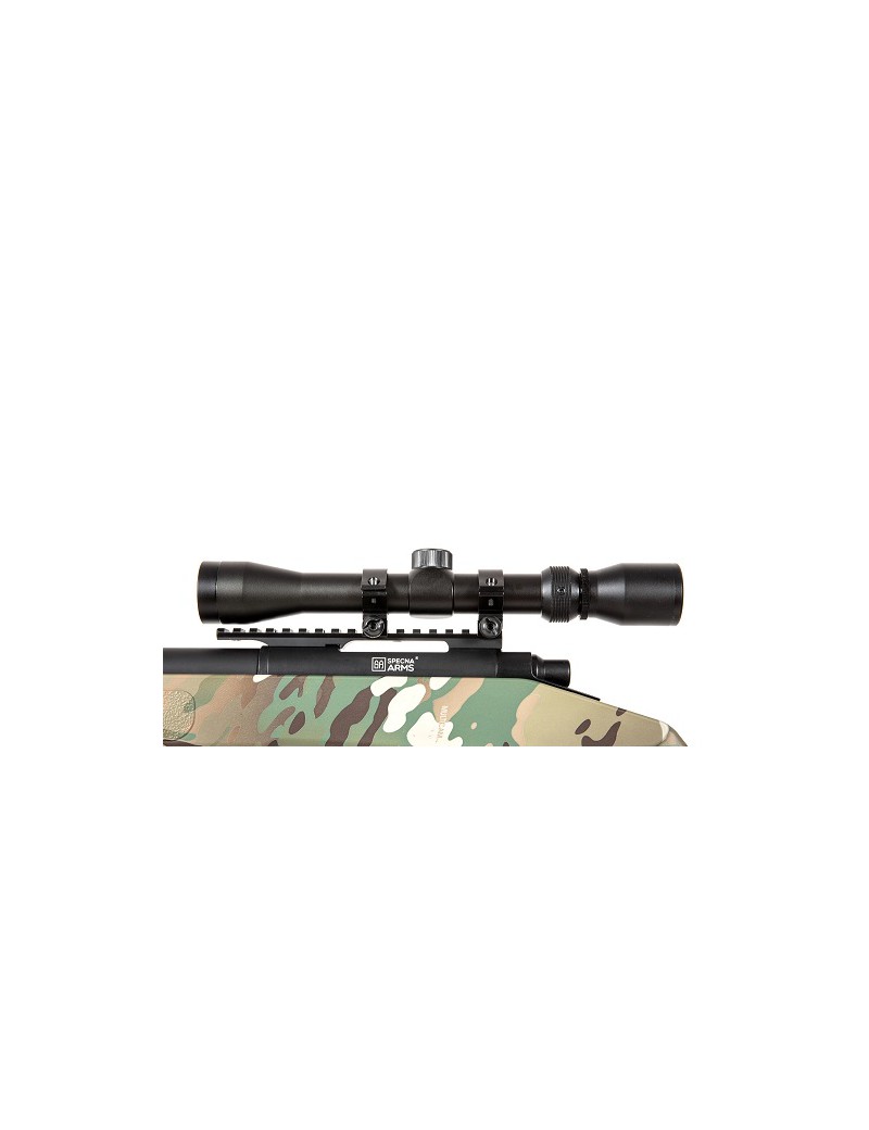 Fusil airsoft sA-S03 CORE™ High Velocity Selector Scope avec lunette et bipied - MC [SPE-03-031100]