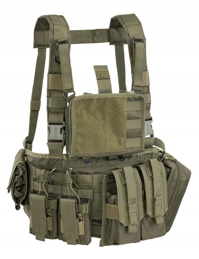 GILET TATTICO RECON CHEST RIG MULTIRUOLO VERDE [D5-RC906 OD]