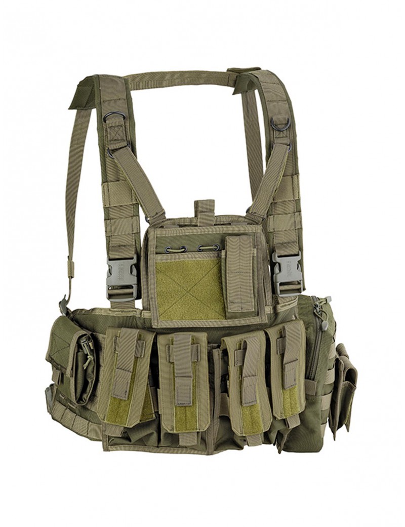 DEFCON 5 GILET TATTICO MOLLE RECON CHEST RIG VERDE [D5-RC901 OD]