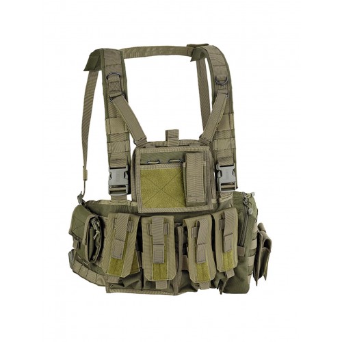 DEFCON 5 GILET TATTICO MOLLE RECON CHEST RIG VERDE [D5-RC901 OD]