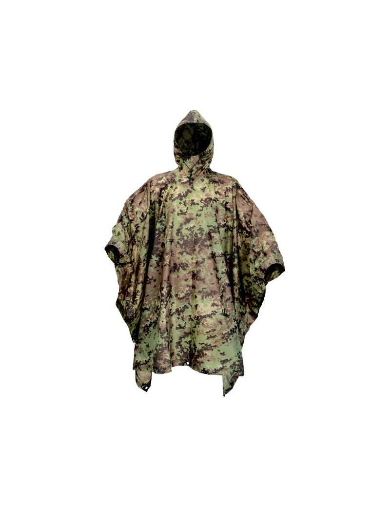 DEFCON 5 PONCHO IMPERMEÁVEL COR CAMO-ITALIANO [D5-PO-02 VI]