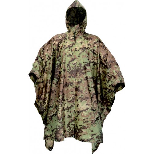 DEFCON 5 PONCHO IMPERMEABILE COLORE VEGETATO ITALIANO [D5-PO-02 VI]