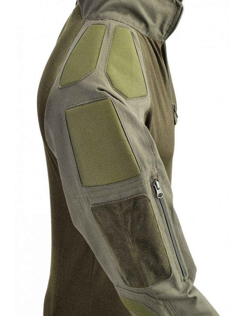 COMBAT SHIRT DEFCON 5 AVEC PROTECTIONS DE BRAS VERT [D5-3433 OD]