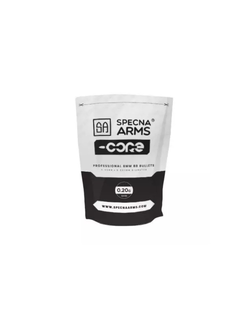 BBs PRECISION 0.20g SPECNA ARMS CORE – 0.5kg WHITE [SPE-16-021007]