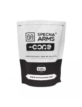 BBs PRECISION 0,25g SPECNA ARMS CORE – 0,5kg BRANCO [SPE-16-021009]