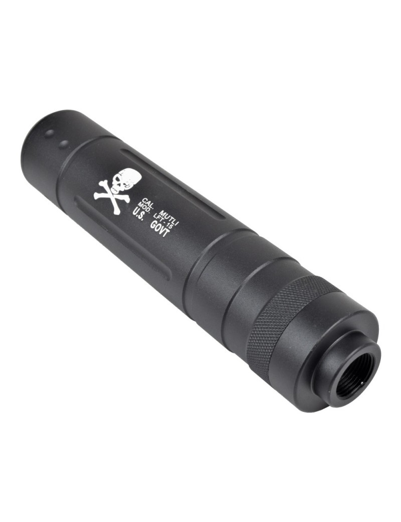 CYMA SILENCER 145MM X 30MM TYPE F BLACK [HY-147F]