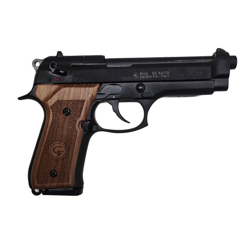 PISTOLA EM BRANCO BERETTA 92 9mm KIMAR 'IN GO WE TRUS' [420.074]