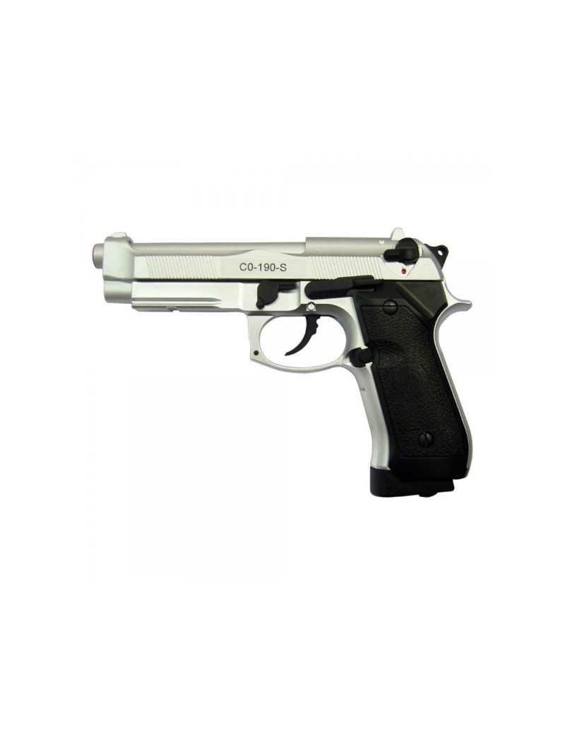 HFC PISTOLA A CO2 SCARRELLANTE HALF METAL SILVER [CO 190S]