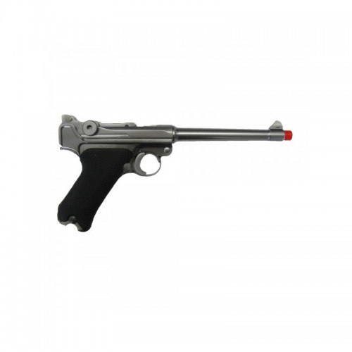 WE PISTOLA A GAS P08 SILVER CANNA 6" [W-P08MS]