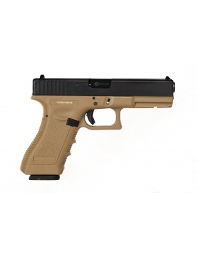GAS PISTOL EVOLUTION E017 TAN POLYMER BLOWBACK [EP0317-T] 2