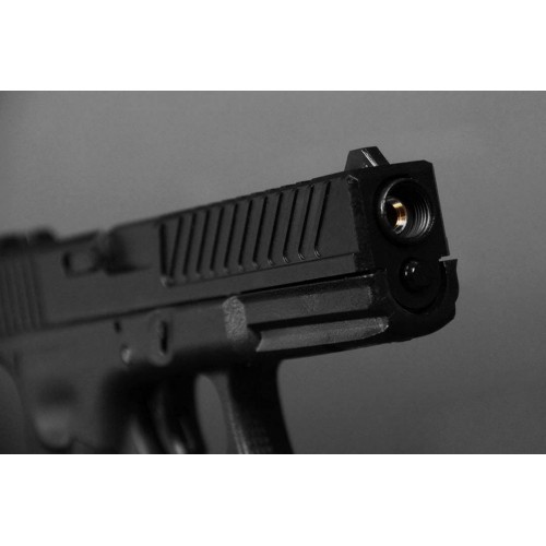 GAS PISTOL EVOLUTION E017 WARRIOR BLOWBACK BLACK [EP0117]