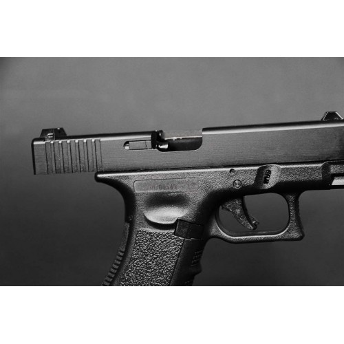 GASPISTOLE EVOLUTION E017 SCHWARZES METALL BLOWBACK [EP0217]