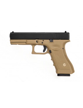 PISTOLET A GAZ EVOLUTION E017 TAN METAL BLOWBACK [EP0217-T] 2