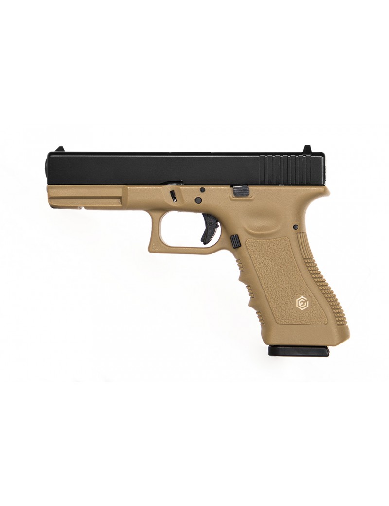 PISTOLA A GAS EVOLUTION E017 TAN METAL SCARRELLANTE [EP0217-T]