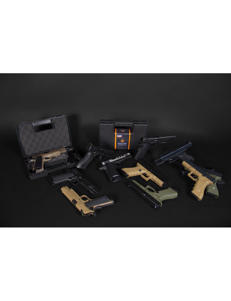 PISTOLA A GAS EVOLUTION E017 TAN METAL SCARRELLANTE [EP0217-T]