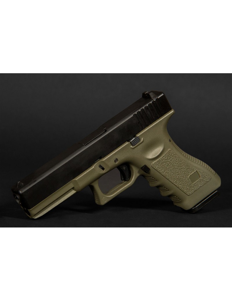 PISTOLA A GAS EVOLUTION E017 VERDE METAL SCARRELLANTE [EP0217-G]