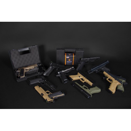 PISTOLA DE GAS EVOLUTION E017 GREEN METAL BLOWBACK [EP0217-G]