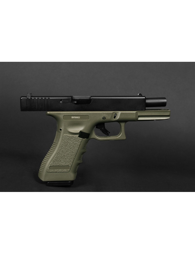 PISTOLA A GAS EVOLUTION E017 VERDE METAL SCARRELLANTE [EP0217-G]