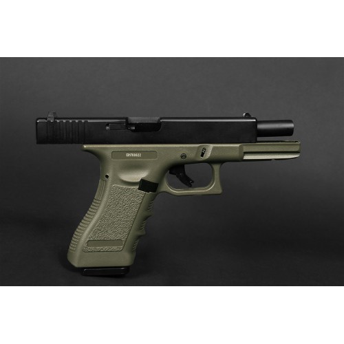 PISTOLA A GÁS EVOLUTION E017 GREEN METAL BLOWBACK [EP0217-G]