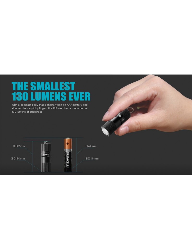 OLIGHT i1R 2 EOS MINI-TASCHENLAMPE 150 LUMEN MIT WIEDERAUFLADBAREM AKKU [105002022]