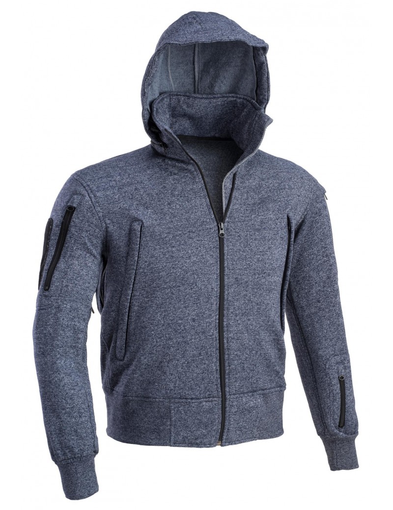 SWEAT À CAPUCHE DEFCON 5 BLACK MELANGE [D5-2250 BM]