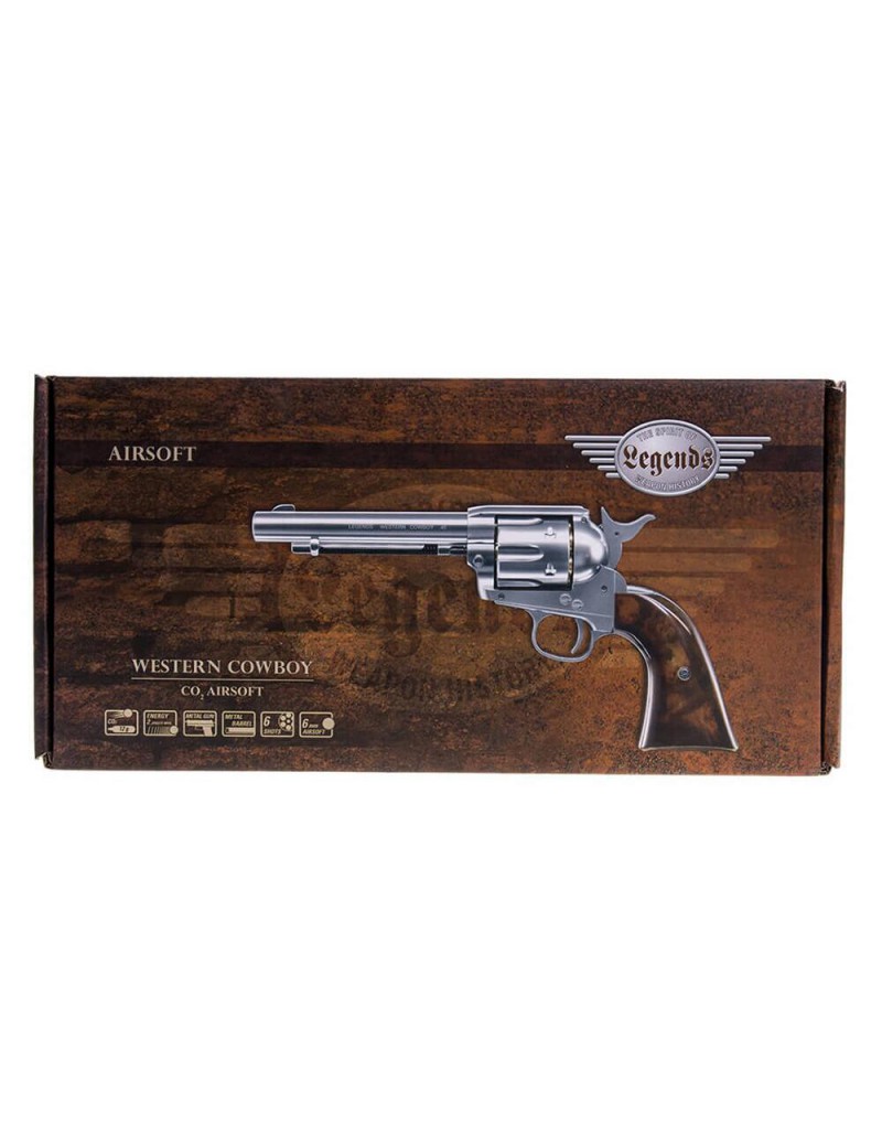 UMAREX COLT LEGENDS WESTERN COWBOY CO2 VOLLMETALL CHROME [2.6329]