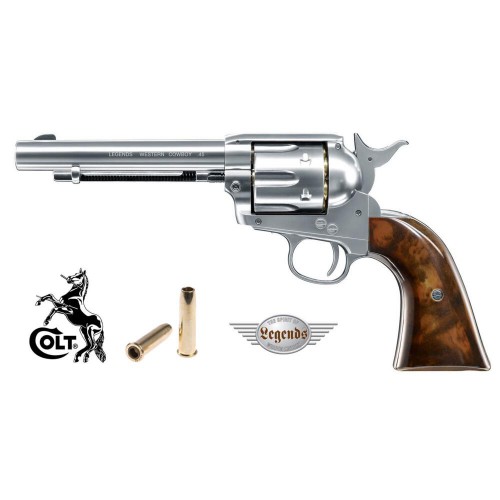 UMAREX COLT LEGENDS WESTERN COWBOY CO2 VOLLMETALL CHROME [2.6329]