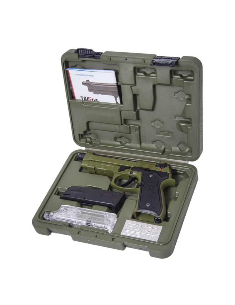 PISTOLA DE GAS G&G GPM92 HUNTER VERDE [GG-M92V]