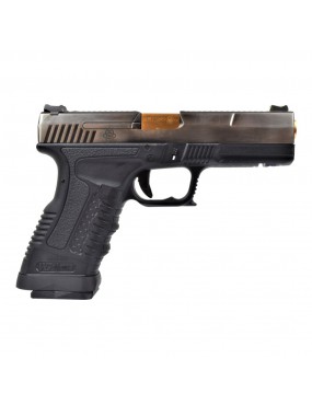 PISTOLA DE GAS WE GP1799 T3 NEGRO/PLATA/ORO [WGP-3] 2