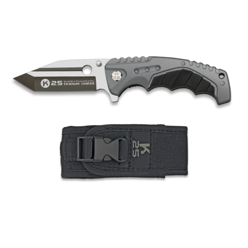 KLAPPMESSER 18108 K25 SCHWARZ UND GRAU KLAPPBAR [18108-A]