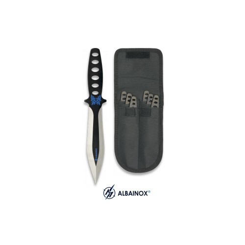 SET OF 6 ALBAINOX FIXED BLADE THROWING KNIVES [32095]