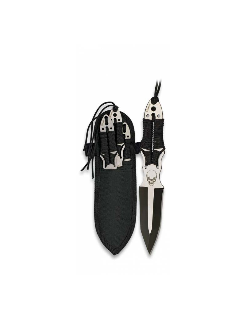 SET OF 3 ALBAINOX FIXED BLADE THROWING KNIVES [32344]
