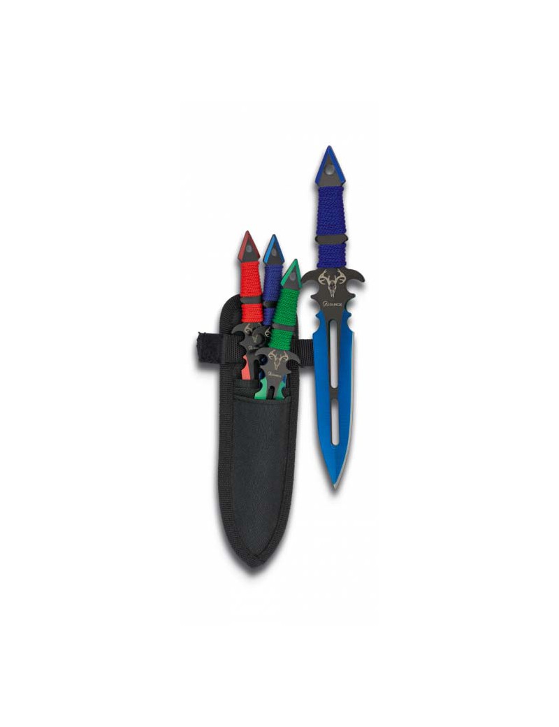 JEU DE 3 COUTEAUX A LANCER A LAME FIXE ALBAINOX [32348]