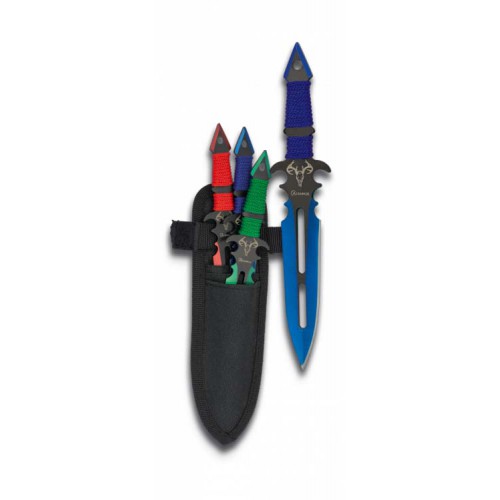SET OF 3 ALBAINOX FIXED BLADE THROWING KNIVES [32348]