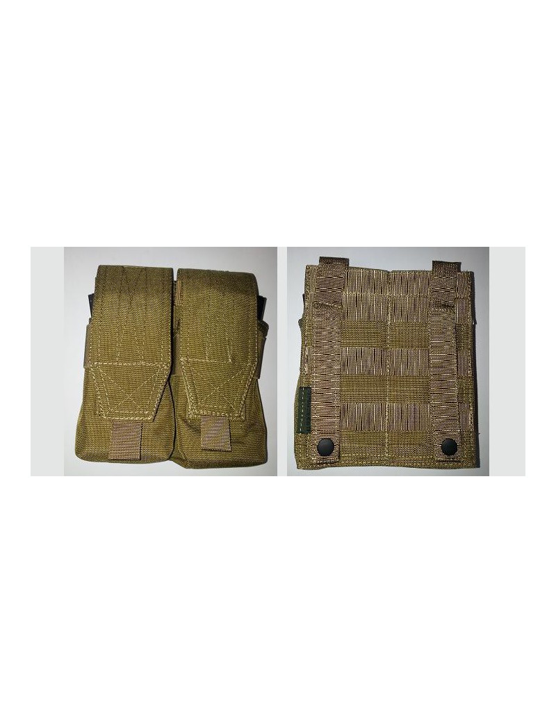 DOUBLE SPRING MAGAZINE POUCH M4-AK DOUBLE COYOTE TAN [D5-M4AK / 2 CT]