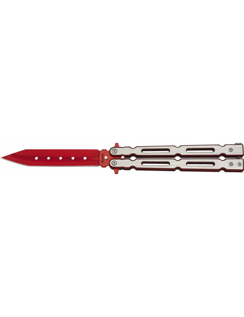 ALBAINOX KNIFE BUTTERFLY RED BRUSHED BLADE 10,3 CM [02161]
