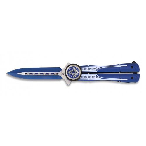 ALBAINOX KNIFE BUTTERFLY BLUE BLADE 10 CM [2115]