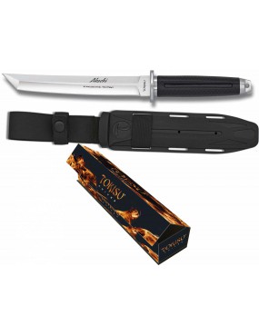 TOKISU COLTELLO LAMA FISSA CON FODERO IN NYLON E KAIDEX LAMA DI 19,4 CM  [32382]