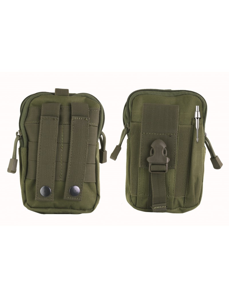 BARBARIC POCKET FÜR ZUBEHÖR MIT EXTERNEM STIFTHALTER UND MOLLE-BEFESTIGUNG GRÜNE FARBE [34880-VE]
