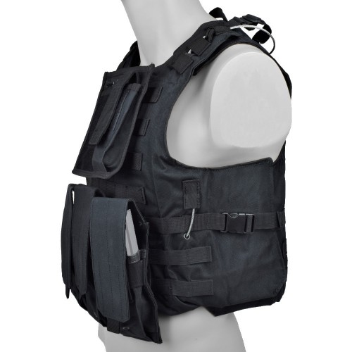 ROYAL TACTICAL VEST BLACK [VT-1104B]