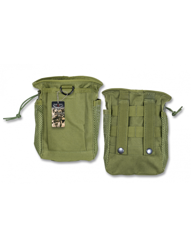 EXHAUSTED MAGAZINE POUCH COLOR GREEN 600D BARBARIC [34887-VE]