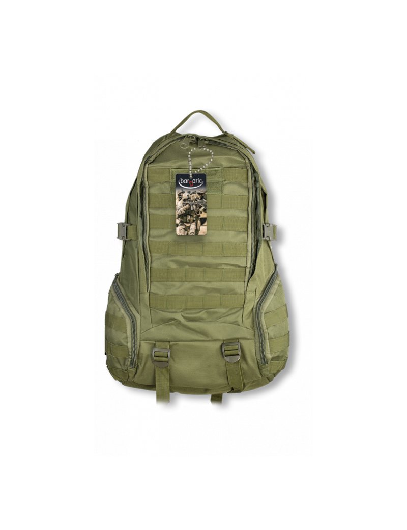 BARBARI ZAINO TATTICO 600D CON SPALLACCI REGOLABILI VERDE 38L  [34882-VE]