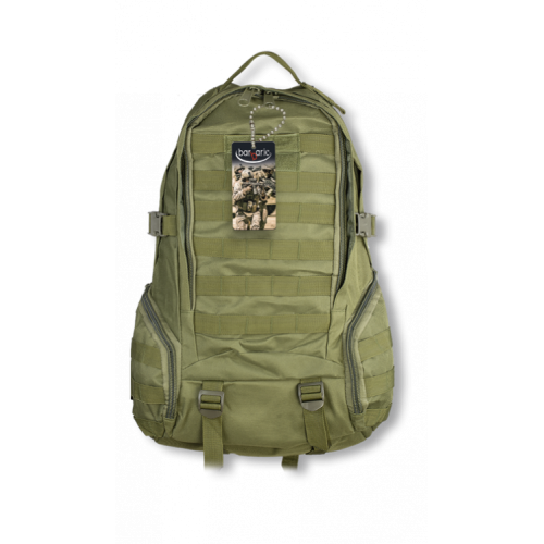 BARBARIC MOCHILA TÁCTICA 600D CON CORREAS AJUSTABLES VERDE 38L [34882-VE]
