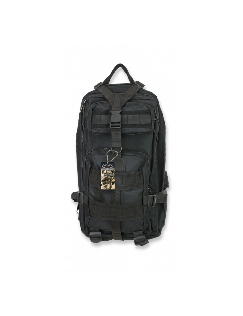 MOCHILA TÁCTICA BARBARIC COLOR NEGRO 600D [34877-NE]