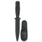K25 COLTELLO DA ESERCITAZIONE TATTICO IN GOMMA NERO LAMA FISSA [31994]