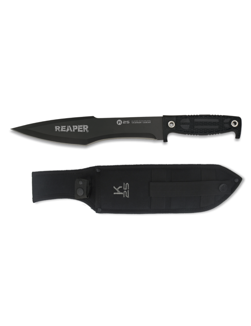 CUCHILLO K25 HOJA FIJA CON FUNDA DE NYLON 25 CM [32262]