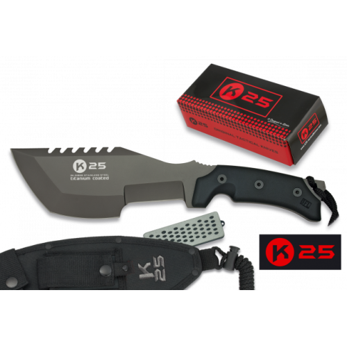CUCHILLO TÁCTICO TRACKER K25 HOJA DE 19,5 CM CON FUNDA DE NYLON [31955]